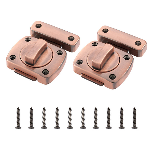 PandaHall Zinc Alloy Latch Lock Set, with Screws, Red Copper, 64.5~65x20.5~80x12.5~24mm,, Hole: 4~4.5mm Alloy
PandaHall Zinc Alloy Latch Lock Set, with Screws, Red Copper, 64.5~65x20.5~80x12.5~24mm,, Hole: 4~4.5mm Alloy
