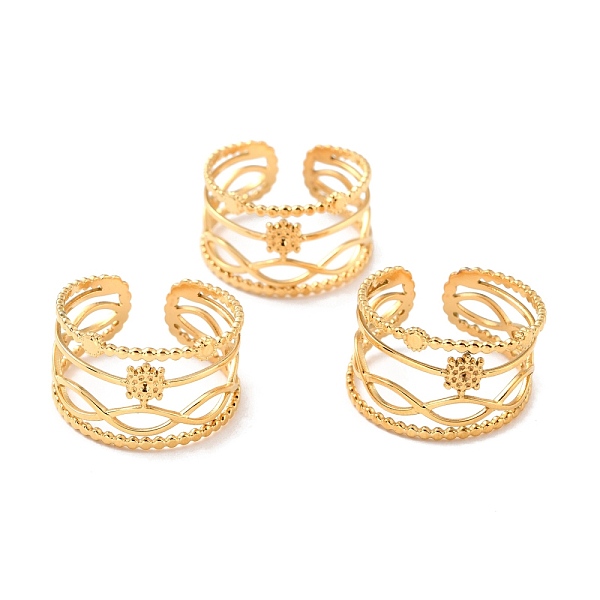 PandaHall Ion Plating(IP) 304 Stainless Steel Finger Rings, Cuff Rings, Long-Lasting Plated, Hollow, Golden, US Size 7 1/4(17.5mm), 9.5~12mm...
PandaHall Ion Plating(IP) 304 Stainless Steel Finger Rings, Cuff Rings, Long-Lasting Plated, Hollow, Golden, US Size 7 1/4(17.5mm), 9.5~12mm...