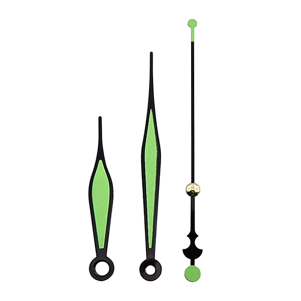 PandaHall Aluminum Long Shaft Clock Pointer, Clock Hands for Replacement Clock, Green, 70~135x8~10x1.5~7mm, hole: 3.3~5.5mm, 3Pcs/set...
PandaHall Aluminum Long Shaft Clock Pointer, Clock Hands for Replacement Clock, Green, 70~135x8~10x1.5~7mm, hole: 3.3~5.5mm, 3Pcs/set...