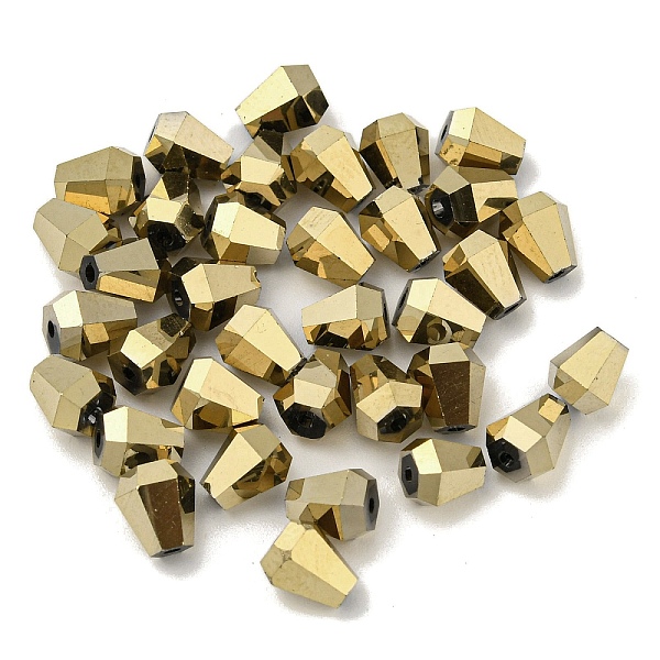 PandaHall Electroplate Glass Beads, Faceted, Teardrop, Light Khaki, 6x5x5.5mm, Hole: 1.4mm,100pcs/bag Glass Cone
PandaHall Electroplate Glass Beads, Faceted, Teardrop, Light Khaki, 6x5x5.5mm, Hole: 1.4mm,100pcs/bag Glass Cone