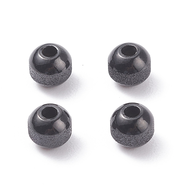 PandaHall Textured 304 Stainless Steel Beads, Round, Electrophoresis Black, 5mm, Hole: 1.6mm 304 Stainless Steel Round
PandaHall Textured 304 Stainless Steel Beads, Round, Electrophoresis Black, 5mm, Hole: 1.6mm 304 Stainless Steel Round