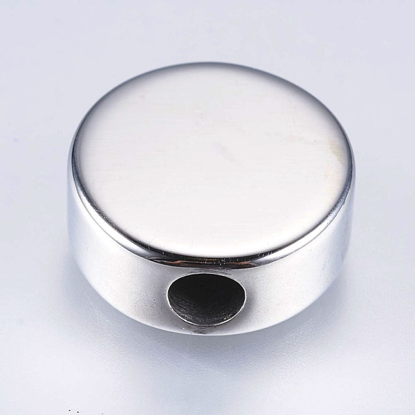 PandaHall 304 Stainless Steel European Beads, Flat Round, Stainless Steel Color, 15x7mm, Hole: 4mm 304 Stainless Steel Flat Round
PandaHall 304 Stainless Steel European Beads, Flat Round, Stainless Steel Color, 15x7mm, Hole: 4mm 304 Stainless Steel Flat Round