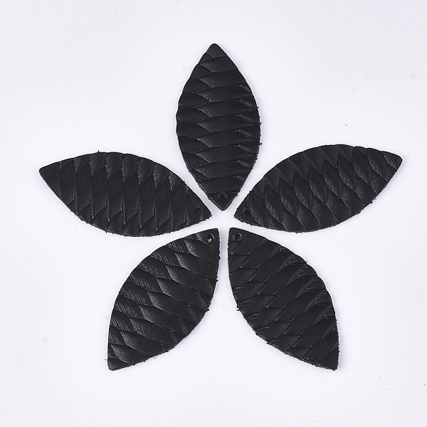 PandaHall Eco-Friendly Cowhide Leather Big Pendants, Leaf, Black, 44x21x1mm, Hole: 1.5mm Leather Leaf Black
PandaHall Eco-Friendly Cowhide Leather Big Pendants, Leaf, Black, 44x21x1mm, Hole: 1.5mm Leather Leaf Black