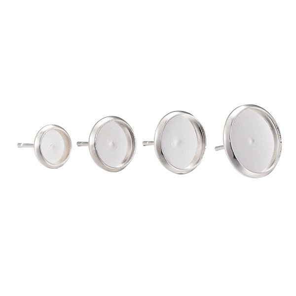 PandaHall 40Pcs 4 Size 304 Stainless Steel Stud Earring Findings, Flat Round, Stainless Steel Color, Tray: 6mm/8mm/10mm/12mm, 8~14x2mm, Pin...
PandaHall 40Pcs 4 Size 304 Stainless Steel Stud Earring Findings, Flat Round, Stainless Steel Color, Tray: 6mm/8mm/10mm/12mm, 8~14x2mm, Pin...