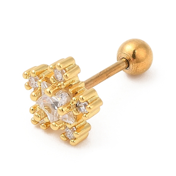 PandaHall Brass Micro Pave Clear Cubic Zirconia Stud Earrings, with 316 Stainless Steel Pin and Ear Nut, Flower, Golden, 6.7x7mm 316...
PandaHall Brass Micro Pave Clear Cubic Zirconia Stud Earrings, with 316 Stainless Steel Pin and Ear Nut, Flower, Golden, 6.7x7mm 316...