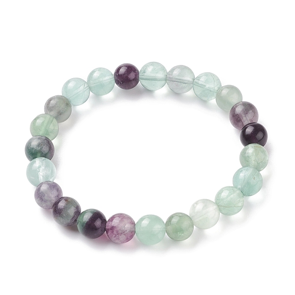 PandaHall Natural Fluorite Stretch Bracelets, Round, 2-1/8 inch(5.3cm), Bead: 8.8~9.5mm Fluorite
PandaHall Natural Fluorite Stretch Bracelets, Round, 2-1/8 inch(5.3cm), Bead: 8.8~9.5mm Fluorite