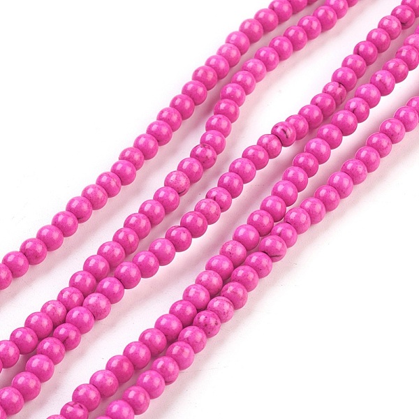 PandaHall Synthetic Turquoise Beads Strands, Dyed, Round, Fuchsia, 4mm, Hole: 1mm, about 110pcs/strand, 15.6 inch Synthetic Turquoise Round..., Pink
PandaHall Synthetic Turquoise Beads Strands, Dyed, Round, Fuchsia, 4mm, Hole: 1mm, about 110pcs/strand, 15.6 inch Synthetic Turquoise Round..., Pink