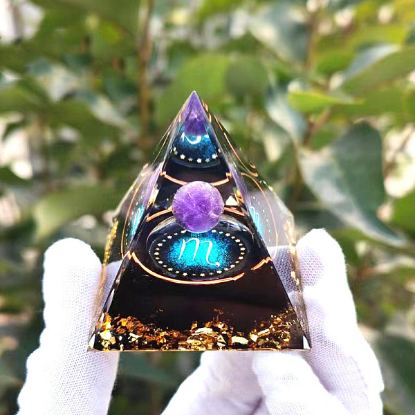 PandaHall Orgonite Pyramid Resin Energy Generators, Reiki Natural Amethyst Inside for Home Office Desk Decoration, Scorpio, 60x60x60mm Resin...
PandaHall Orgonite Pyramid Resin Energy Generators, Reiki Natural Amethyst Inside for Home Office Desk Decoration, Scorpio, 60x60x60mm Resin...