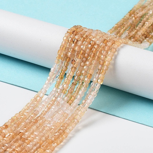 PandaHall Gradient Color Natural Citrine Beads Strands, Faceted, Square, 2x2x2mm, Hole: 0.7mm, about 166~170pcs/strand, 15.16''~15.39''...
PandaHall Gradient Color Natural Citrine Beads Strands, Faceted, Square, 2x2x2mm, Hole: 0.7mm, about 166~170pcs/strand, 15.16''~15.39''...