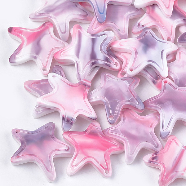 PandaHall Cellulose Acetate(Resin) Pendants, Star, Lavender Blush, 20~21x22x4.5mm, Hole: 1mm Cellulose Acetate Star Pink
PandaHall Cellulose Acetate(Resin) Pendants, Star, Lavender Blush, 20~21x22x4.5mm, Hole: 1mm Cellulose Acetate Star Pink