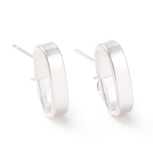 PandaHall 201 Stainless Steel Stud Earring Findings, with Horizontal Loop and 316 Stainless Steel Pin, Oval, 925 Sterling Silver Plated...
PandaHall 201 Stainless Steel Stud Earring Findings, with Horizontal Loop and 316 Stainless Steel Pin, Oval, 925 Sterling Silver Plated...