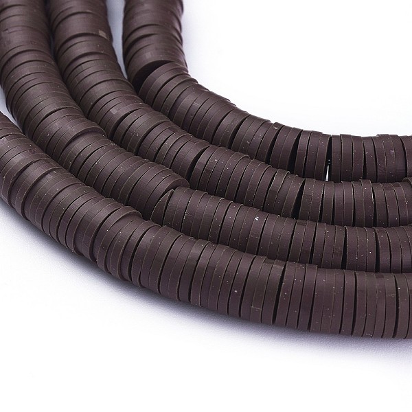 PandaHall Flat Round Handmade Polymer Clay Bead Spacers, Saddle Brown, 3x1mm, Hole: 1mm, about 380~400pcs/strand, 17.7 inch Polymer Clay...
PandaHall Flat Round Handmade Polymer Clay Bead Spacers, Saddle Brown, 3x1mm, Hole: 1mm, about 380~400pcs/strand, 17.7 inch Polymer Clay...