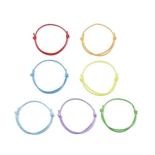 PandaHall 7Pcs 7 Colors Eco-Friendly Korean Waxed Polyester Cord, for Adjustable Bracelet Making, Mixed Color, Inner Diameter: 3-1/8~3-1/4..., Multicolor
PandaHall 7Pcs 7 Colors Eco-Friendly Korean Waxed Polyester Cord, for Adjustable Bracelet Making, Mixed Color, Inner Diameter: 3-1/8~3-1/4..., Multicolor