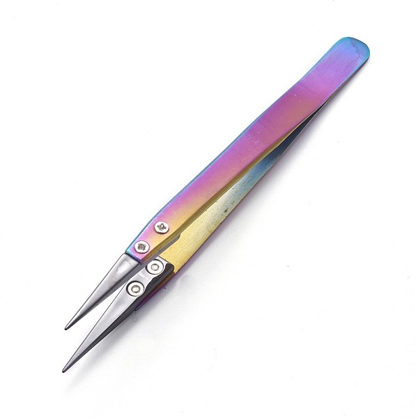PandaHall Stainless Steel Beading Tweezers, with Porcelain, Black, 12.9~13x0.95~1cm Stainless Steel Black
PandaHall Stainless Steel Beading Tweezers, with Porcelain, Black, 12.9~13x0.95~1cm Stainless Steel Black