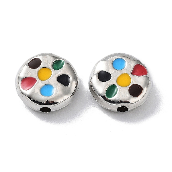 PandaHall Rack Plating Alloy Enamel Beads, Flat Round, Platinum, 11x4mm, Hole: 1.8mm Alloy+Enamel Flat Round Multicolor
PandaHall Rack Plating Alloy Enamel Beads, Flat Round, Platinum, 11x4mm, Hole: 1.8mm Alloy+Enamel Flat Round Multicolor