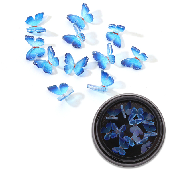 PandaHall 3D Resin Cabochons, Nail Art Studs, Nail Art Decoration Accessories, Butterfly, Deep Sky Blue, 7.5x7~8x2~3mm, 10pcs/box Resin...
PandaHall 3D Resin Cabochons, Nail Art Studs, Nail Art Decoration Accessories, Butterfly, Deep Sky Blue, 7.5x7~8x2~3mm, 10pcs/box Resin...