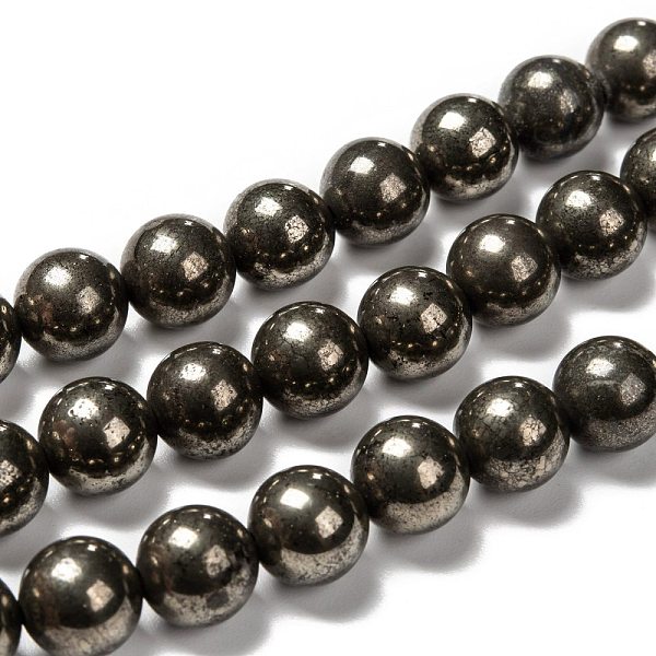 PandaHall Natural Pyrite Beads Strands, Round, 10mm, Hole: 1mm, about 40pcs/strand, 15.74 inch Pyrite Round Yellow
PandaHall Natural Pyrite Beads Strands, Round, 10mm, Hole: 1mm, about 40pcs/strand, 15.74 inch Pyrite Round Yellow