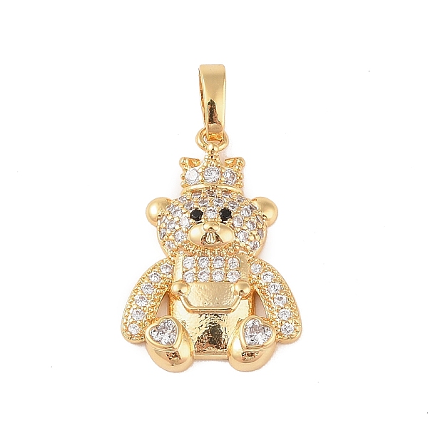 PandaHall Brass Micro Pave Clear Cubic Zirconia Pendants, Bear, Real 18K Gold Plated, 22x15.5x3.5mm, Hole: 6x3.5mm Brass+Cubic Zirconia Bear...
PandaHall Brass Micro Pave Clear Cubic Zirconia Pendants, Bear, Real 18K Gold Plated, 22x15.5x3.5mm, Hole: 6x3.5mm Brass+Cubic Zirconia Bear...