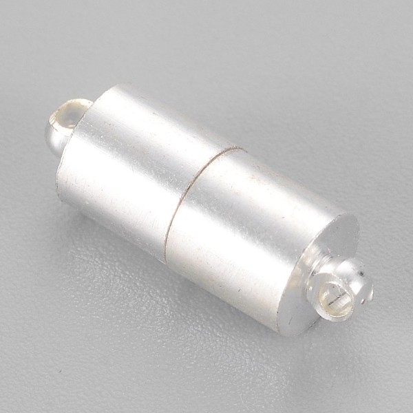 PandaHall Brass Magnetic Clasps with Loops, Nickel Free, Column, Silver Color Plated, 16x6mm, Hole: 1.5mm Brass Column
PandaHall Brass Magnetic Clasps with Loops, Nickel Free, Column, Silver Color Plated, 16x6mm, Hole: 1.5mm Brass Column