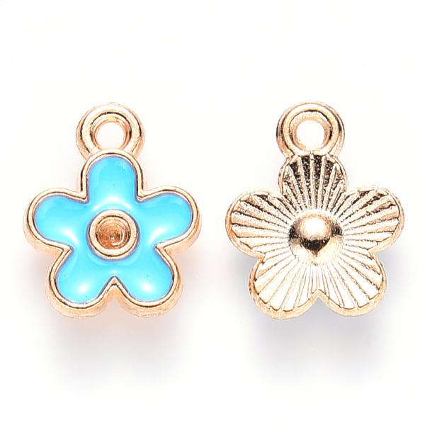 PandaHall Alloy Pendant Rhinestone Settings, with Enamel, Flower, Light Gold, Sky Blue, Fit for 1mm Rhinestone, 12.5x10x2mm, Hole: 1.2mm...
PandaHall Alloy Pendant Rhinestone Settings, with Enamel, Flower, Light Gold, Sky Blue, Fit for 1mm Rhinestone, 12.5x10x2mm, Hole: 1.2mm...