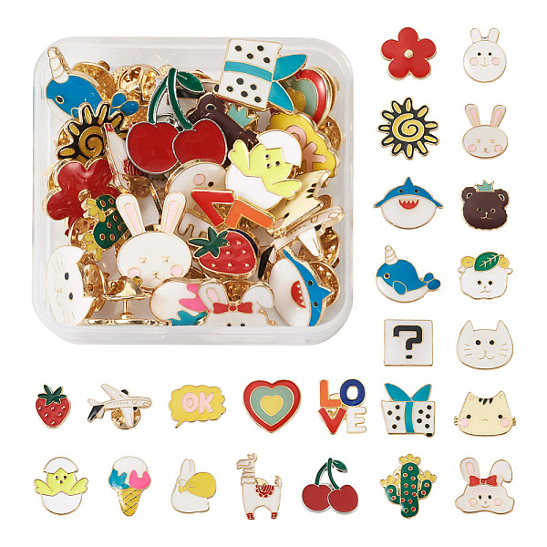 PandaHall Kissitty 24Pcs 24 Style Bear & Heart & Word & Sun & Gift Box Enamel Pins, Animal Alloy Brooches for Backpack Clothes, Light Gold..., Multicolor
PandaHall Kissitty 24Pcs 24 Style Bear & Heart & Word & Sun & Gift Box Enamel Pins, Animal Alloy Brooches for Backpack Clothes, Light Gold..., Multicolor