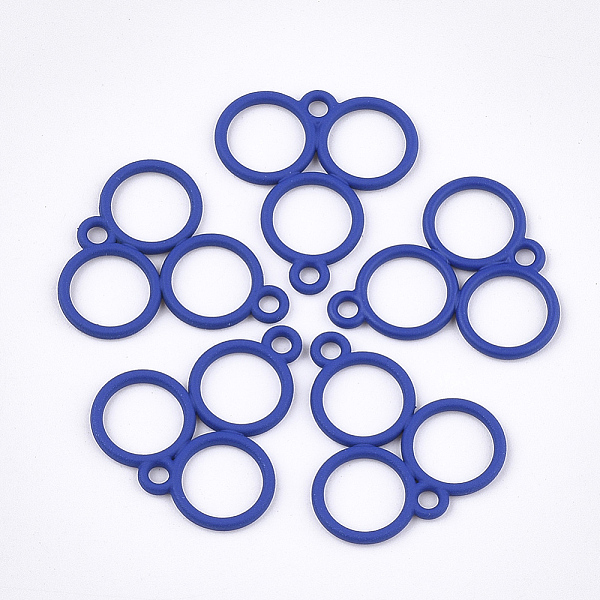 PandaHall Spray Painted Alloy Links, Three Rings, Blue, 21x23x1.5mm, Hole: 2mm Alloy Ring Blue
PandaHall Spray Painted Alloy Links, Three Rings, Blue, 21x23x1.5mm, Hole: 2mm Alloy Ring Blue