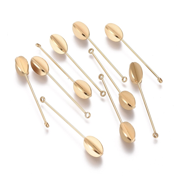 PandaHall Ion Plating(IP) 304 Stainless Steel Pendants, Oval, Golden, 45.5x7.5x7.5mm, Hole: 1.8mm 304 Stainless Steel Oval
PandaHall Ion Plating(IP) 304 Stainless Steel Pendants, Oval, Golden, 45.5x7.5x7.5mm, Hole: 1.8mm 304 Stainless Steel Oval