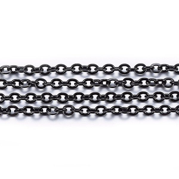PandaHall Handmade 304 Stainless Steel Cable Chains, Soldered, with Spool, Flat Oval, Electrophoresis Black, 3x2.5x0.6mm, about 32.8 Feet...
PandaHall Handmade 304 Stainless Steel Cable Chains, Soldered, with Spool, Flat Oval, Electrophoresis Black, 3x2.5x0.6mm, about 32.8 Feet...