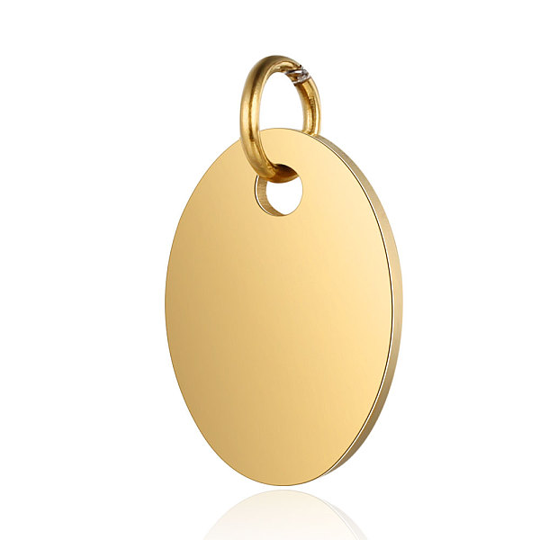 PandaHall 201 Stainless Steel Stamping Blank Tag Charms, Manual Polishing, Oval, Golden, 14x9.5x1mm, Hole: 3.5mm 201 Stainless Steel Oval
PandaHall 201 Stainless Steel Stamping Blank Tag Charms, Manual Polishing, Oval, Golden, 14x9.5x1mm, Hole: 3.5mm 201 Stainless Steel Oval