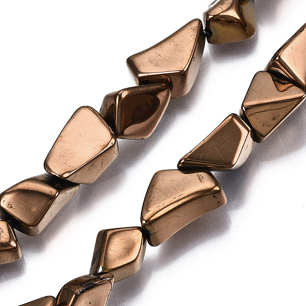 PandaHall Opaque Electroplate Glass Beads Strands, Nuggets, Sienna, 6.5~16.5x5.5~11.5x3.5~9.5mm, Hole: 1.2mm, about 61~70pcs/strand..., Brown
PandaHall Opaque Electroplate Glass Beads Strands, Nuggets, Sienna, 6.5~16.5x5.5~11.5x3.5~9.5mm, Hole: 1.2mm, about 61~70pcs/strand..., Brown