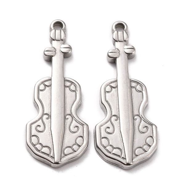 PandaHall 304 Stainless Steel Pendants Cabochon Enamel Settings, Violin, Stainless Steel Color, 30x12x2mm, Hole: 1.8mm 304 Stainless Steel...
PandaHall 304 Stainless Steel Pendants Cabochon Enamel Settings, Violin, Stainless Steel Color, 30x12x2mm, Hole: 1.8mm 304 Stainless Steel...