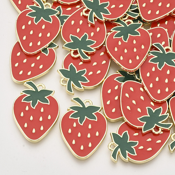 PandaHall Alloy Enamel Pendants, Light Gold, Strawberry, Red, 29x20x2mm, Hole: 1.8mm Alloy+Enamel Fruit Red
PandaHall Alloy Enamel Pendants, Light Gold, Strawberry, Red, 29x20x2mm, Hole: 1.8mm Alloy+Enamel Fruit Red