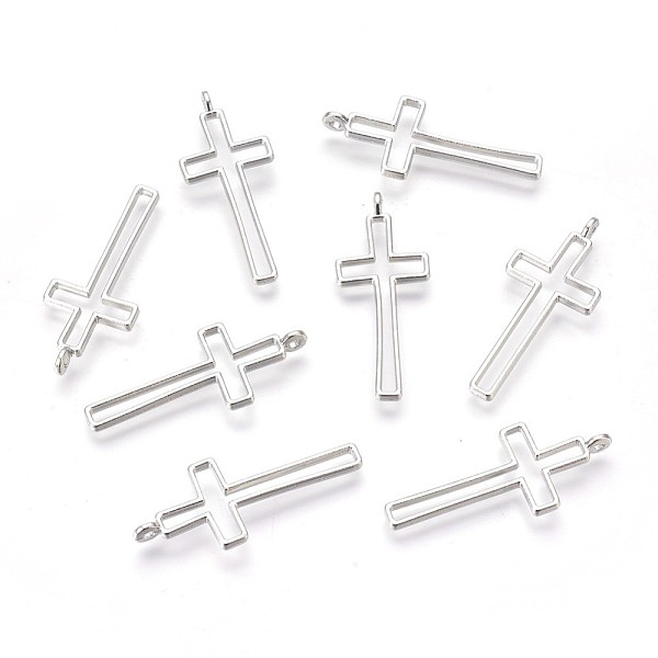PandaHall Alloy Pendants, Cross, Cadmium Free & Lead Free, Platinum Color, Size: about 37.62mm long, 16mm wide, hole: 2mm Alloy Cross
PandaHall Alloy Pendants, Cross, Cadmium Free & Lead Free, Platinum Color, Size: about 37.62mm long, 16mm wide, hole: 2mm Alloy Cross
