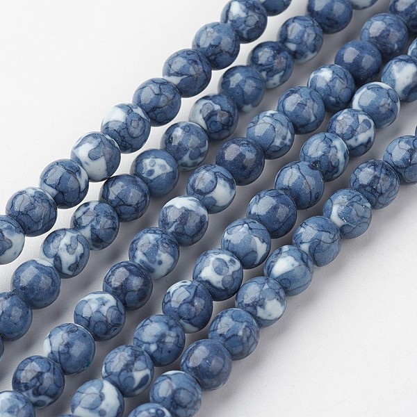 PandaHall Natural Ocean White Jade Bead Strands, Round, Dyed, Royal Blue, 6mm, Hole: 1mm, about 73pcs/strand, 15.9 inch(405mm) Ocean White...
PandaHall Natural Ocean White Jade Bead Strands, Round, Dyed, Royal Blue, 6mm, Hole: 1mm, about 73pcs/strand, 15.9 inch(405mm) Ocean White...