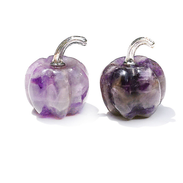 PandaHall Natural Amethyst Carved Healing Pumpkin Figurines, Reiki Energy Stone Display Decorations, 20mm Amethyst Pumpkin
PandaHall Natural Amethyst Carved Healing Pumpkin Figurines, Reiki Energy Stone Display Decorations, 20mm Amethyst Pumpkin