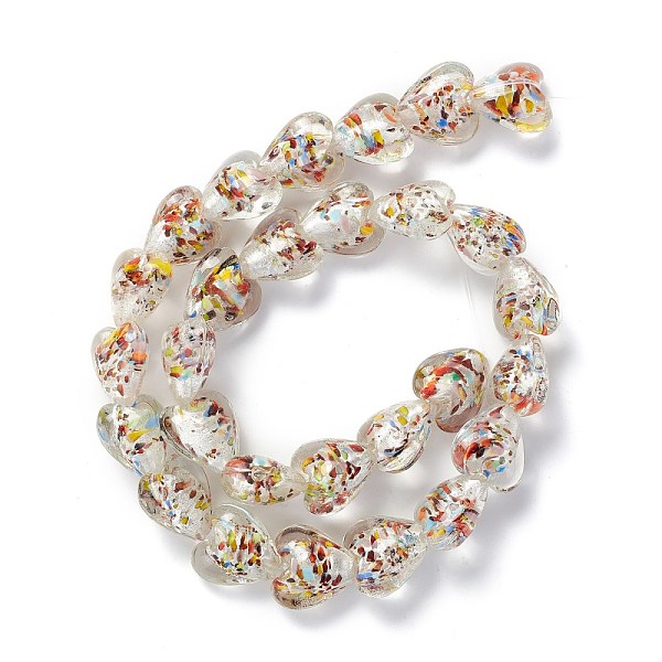 PandaHall Handmade Lampwork Beads Strands, Heart, Clear, 15.5~16.5x15.5~16x8~9.5mm, Hole: 1.2mm, about 28pcs/strand, 15.35 inch(39cm)...
PandaHall Handmade Lampwork Beads Strands, Heart, Clear, 15.5~16.5x15.5~16x8~9.5mm, Hole: 1.2mm, about 28pcs/strand, 15.35 inch(39cm)...