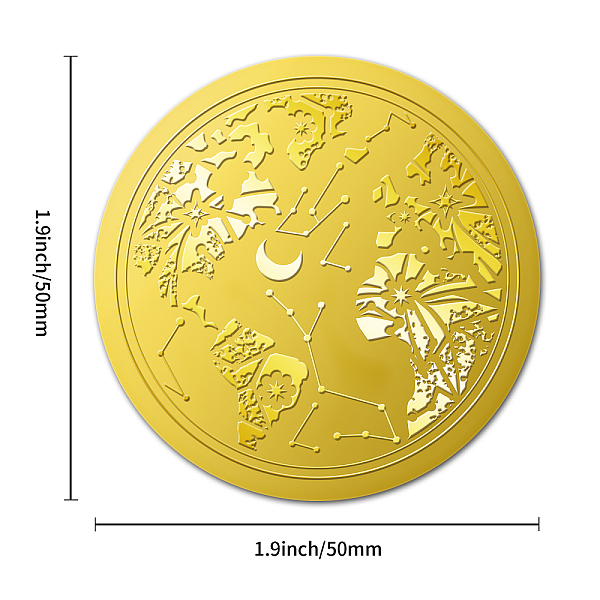 PandaHall BENECREAT 100pcs Planet Gold Foil Certificate Seals, 5cm Universe Moon Star Self Adhesive Embossed Stickers Decoration Labels for...
PandaHall BENECREAT 100pcs Planet Gold Foil Certificate Seals, 5cm Universe Moon Star Self Adhesive Embossed Stickers Decoration Labels for...