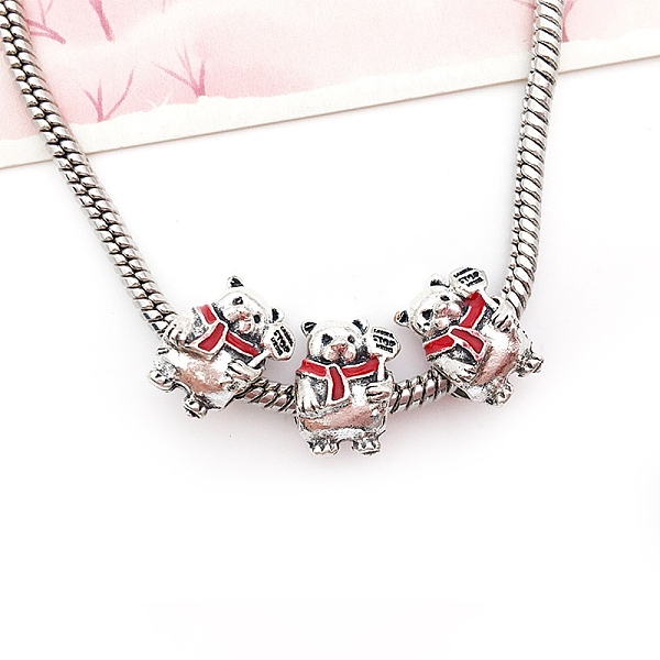 PandaHall Christmas Theme Alloy Enamel European Beads, Large Hole Bead, Antique Silver, Bear, 13x10x8mm, Hole: 4.5mm Alloy+Enamel Bear
PandaHall Christmas Theme Alloy Enamel European Beads, Large Hole Bead, Antique Silver, Bear, 13x10x8mm, Hole: 4.5mm Alloy+Enamel Bear