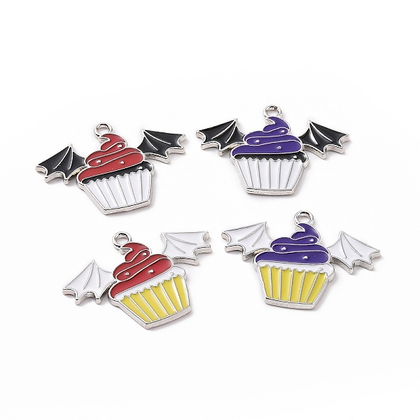PandaHall Alloy Enamel Pendants, Cake with Bat Charm, Platinum, 22x29.5x1.5mm, Hole: 1.8mm Alloy+Enamel Food Multicolor
PandaHall Alloy Enamel Pendants, Cake with Bat Charm, Platinum, 22x29.5x1.5mm, Hole: 1.8mm Alloy+Enamel Food Multicolor