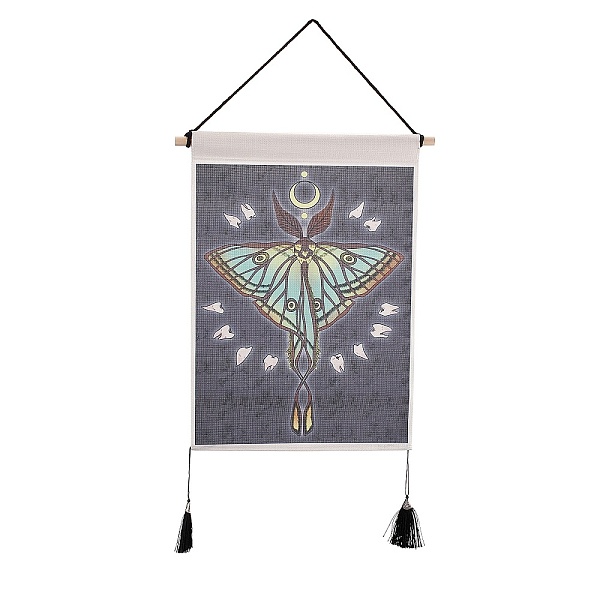 PandaHall Bohemia Style Cloth Wall Hanging Tapestry, Vertical Tapestry, with Wood Rod & Iron Traceless Nail & Cord, for Home Decoration...
PandaHall Bohemia Style Cloth Wall Hanging Tapestry, Vertical Tapestry, with Wood Rod & Iron Traceless Nail & Cord, for Home Decoration...