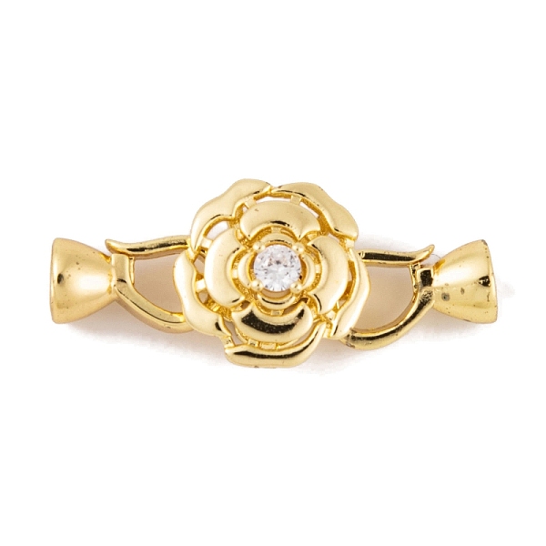 PandaHall Rack Plating Brass Micro Pave Clear Cubic Zirconia Fold Over Clasps, Long-Lasting Plated, Lead Free & Cadmium Free, Flower, Golden...
PandaHall Rack Plating Brass Micro Pave Clear Cubic Zirconia Fold Over Clasps, Long-Lasting Plated, Lead Free & Cadmium Free, Flower, Golden...