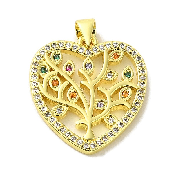 PandaHall Brass Micro Pave Cubic Zirconia Pendants, Real 18K Gold Plated, Heart with Tree of Life, Colorful, 22.5x20.5x2mm, Hole: 5x3.5mm...
PandaHall Brass Micro Pave Cubic Zirconia Pendants, Real 18K Gold Plated, Heart with Tree of Life, Colorful, 22.5x20.5x2mm, Hole: 5x3.5mm...