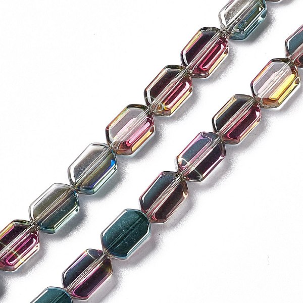 PandaHall Electroplate Glass Beads Strands, Half Rainbow Plated, Rectangle, Colorful, 9.5x6~6.5x3.5mm, Hole: 1mm, about 68pcs/strand...
PandaHall Electroplate Glass Beads Strands, Half Rainbow Plated, Rectangle, Colorful, 9.5x6~6.5x3.5mm, Hole: 1mm, about 68pcs/strand...