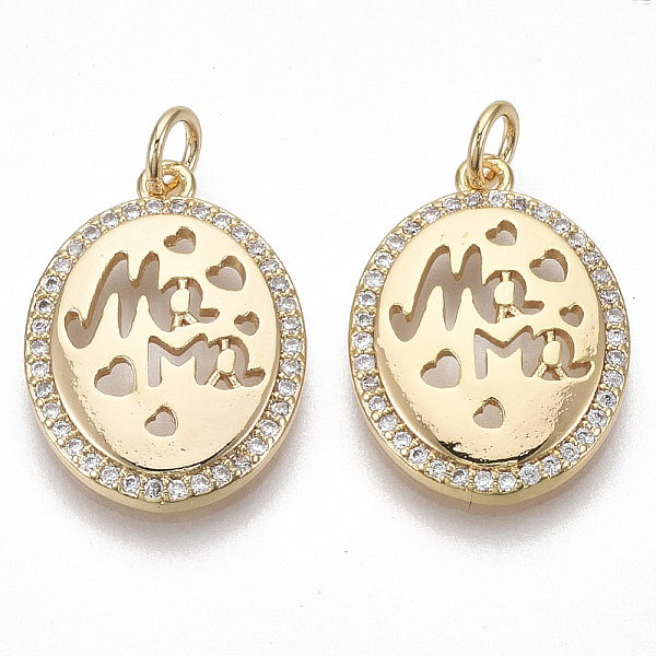 PandaHall Brass Micro Pave Clear Cubic Zirconia Pendants, Oval, Nickel Free, Real 18K Gold Plated, 20.5x15x3mm, Jump Ring: 5x0.8mm, Inner...
PandaHall Brass Micro Pave Clear Cubic Zirconia Pendants, Oval, Nickel Free, Real 18K Gold Plated, 20.5x15x3mm, Jump Ring: 5x0.8mm, Inner...