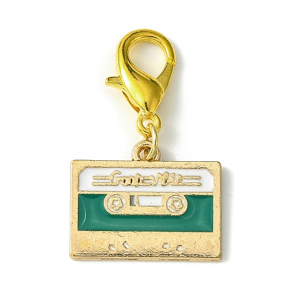PandaHall Tape Alloy Enamel Pendant Decorations, with Lobster Claw Clasps, Golden, Sea Green, 33mm. Alloy+Enamel Others
PandaHall Tape Alloy Enamel Pendant Decorations, with Lobster Claw Clasps, Golden, Sea Green, 33mm. Alloy+Enamel Others