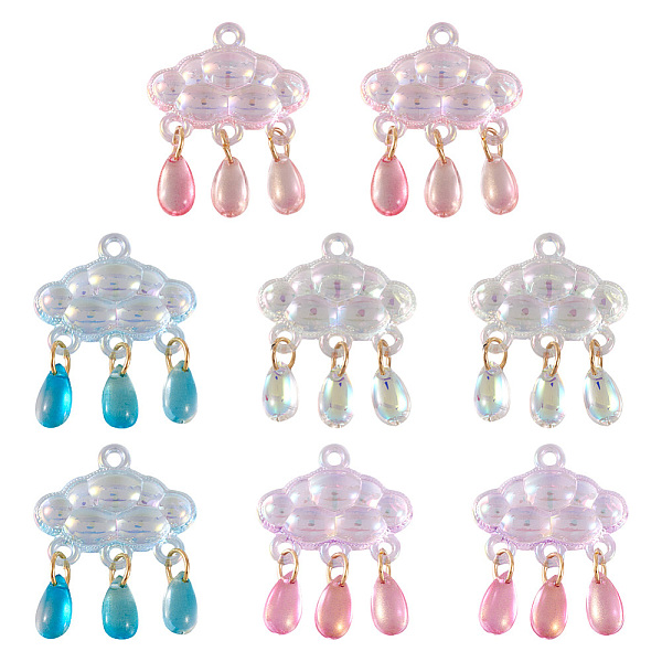 PandaHall 8PCS 4Colors Acrylic & Handmade Gold Sand Lampwork Pendants, Cloud & Teardrop Charm, Mixed Color, 43x34x12mm, Hole: 3mm..., Multicolor
PandaHall 8PCS 4Colors Acrylic & Handmade Gold Sand Lampwork Pendants, Cloud & Teardrop Charm, Mixed Color, 43x34x12mm, Hole: 3mm..., Multicolor