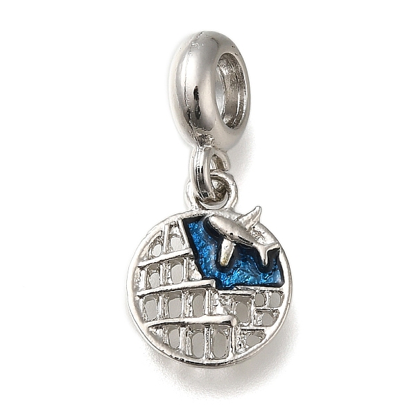 PandaHall Rack Plating Alloy Enamel European Dangle Charms, Flat Round with Airplane Large Hole Pendants , Platinum, 25mm, Hole: 4.5mm..., Blue
PandaHall Rack Plating Alloy Enamel European Dangle Charms, Flat Round with Airplane Large Hole Pendants , Platinum, 25mm, Hole: 4.5mm..., Blue