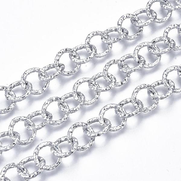 PandaHall Aluminium Rolo Chains, Textured, with Spool, Unwelded, Silver Color Plated, 11.5x2mm, about 10m/roll Aluminum
PandaHall Aluminium Rolo Chains, Textured, with Spool, Unwelded, Silver Color Plated, 11.5x2mm, about 10m/roll Aluminum
