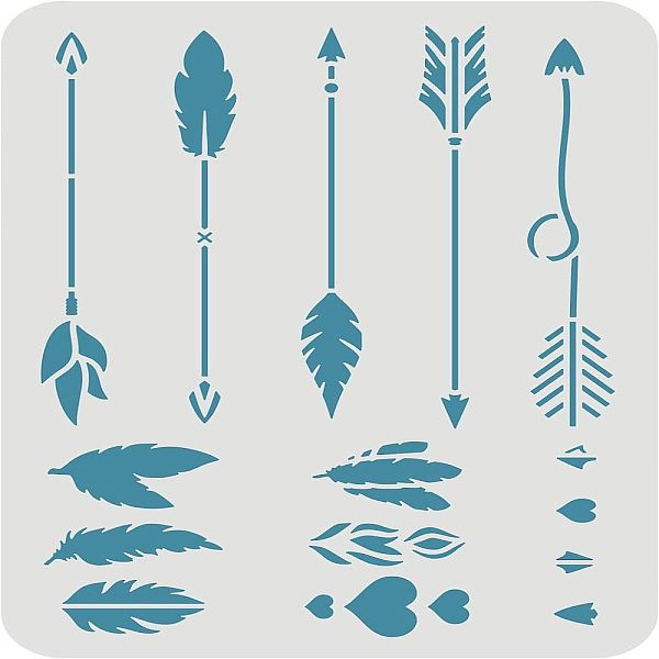 PandaHall FINGERINSPIRE Arrows Stencils 29.7x21cm Arrows Sets Painting Stencils Plastic Arrows Heart Feather Pattern Stencils DIY Arrows... 
PandaHall FINGERINSPIRE Arrows Stencils 29.7x21cm Arrows Sets Painting Stencils Plastic Arrows Heart Feather Pattern Stencils DIY Arrows...