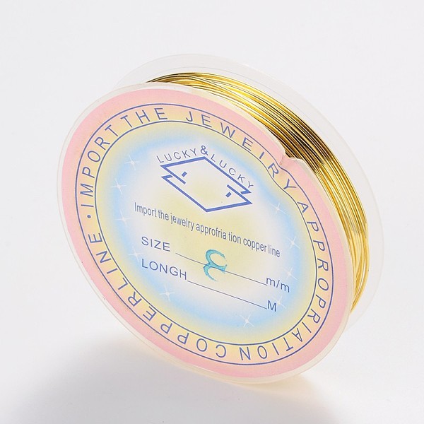 PandaHall Round Copper Jewelry Wire, Gold, 20 Gauge, 0.8mm, about 9.84 Feet(3m)/roll Copper Round Gold
PandaHall Round Copper Jewelry Wire, Gold, 20 Gauge, 0.8mm, about 9.84 Feet(3m)/roll Copper Round Gold